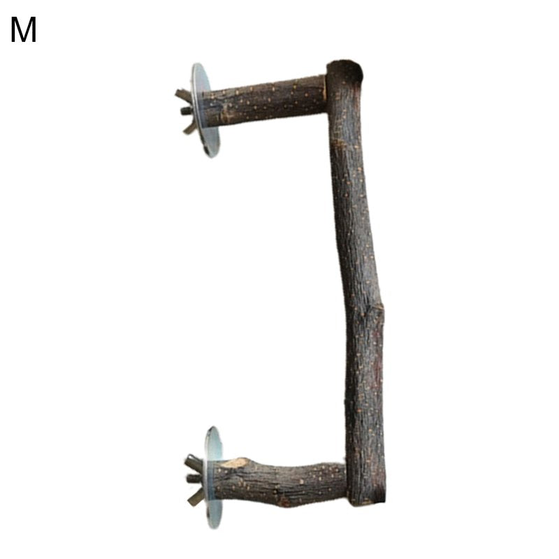 Walbest Bird Perch Stick,Bird Stand Stick U Shape Natural Wood Cage Accessories Parrot Climbing Perches Stands Bird Supplies