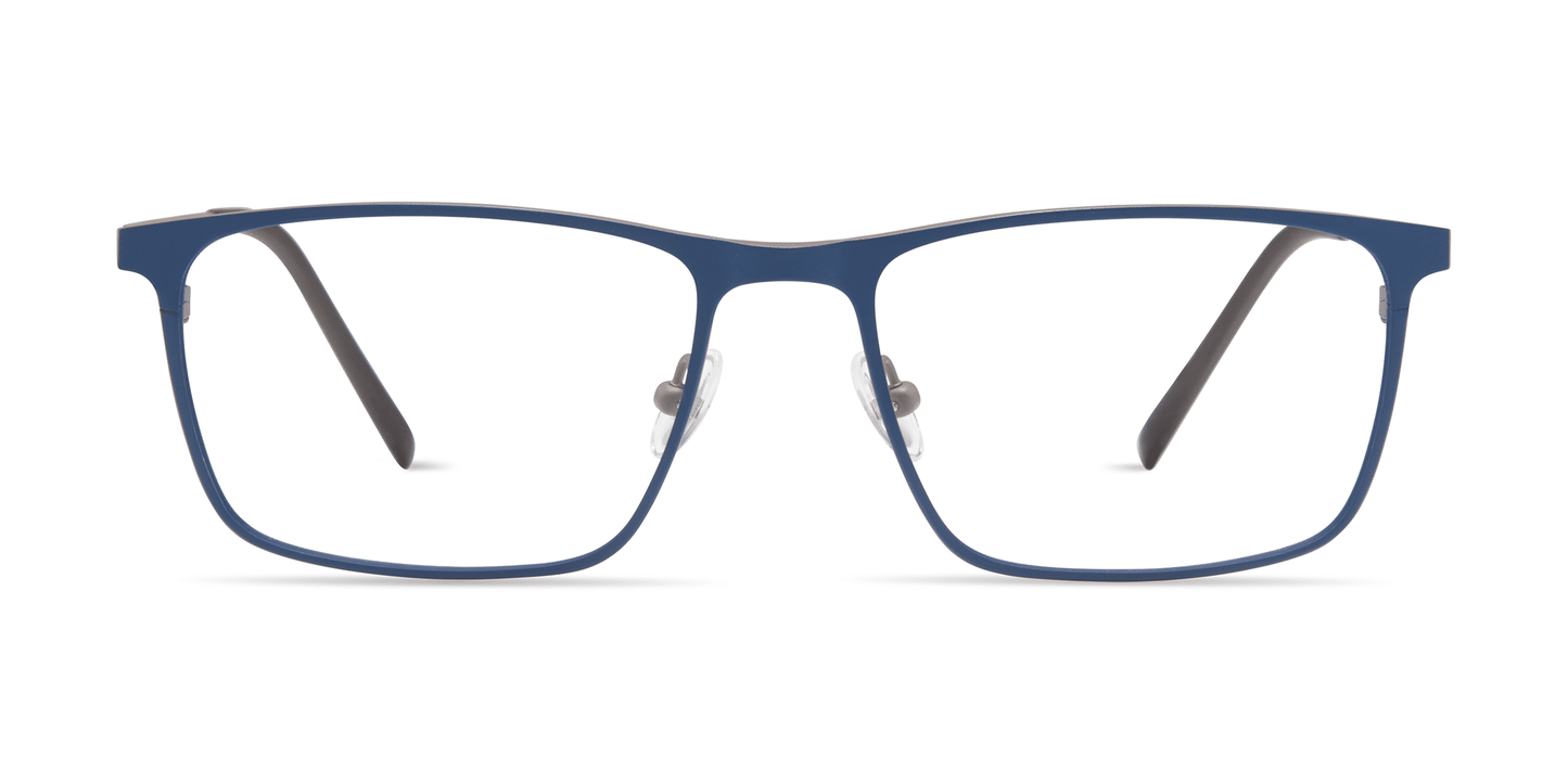 modo 4238 prescription optical eyewear glasses made in japan titanium lightweight durable strong comfortable modern contemporary petite casual clean sleek matte navy blue front