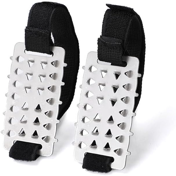 Crampons Chain Spikes Shoes, Climbing, Snow, Mountain Climbing, Fishing, Rocks, Anti-Slip, Anti-Fall, Anti-Frozen, Lightweight, Easy to Put On and Take Off, Unisex