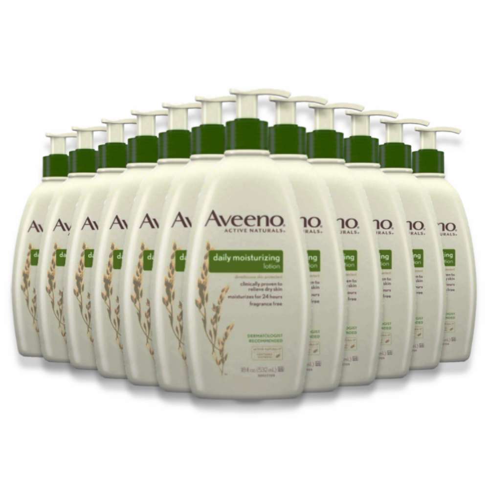 Aveeno Daily Moisturizing Body Lotion 18 Fl Oz- 12 Pack