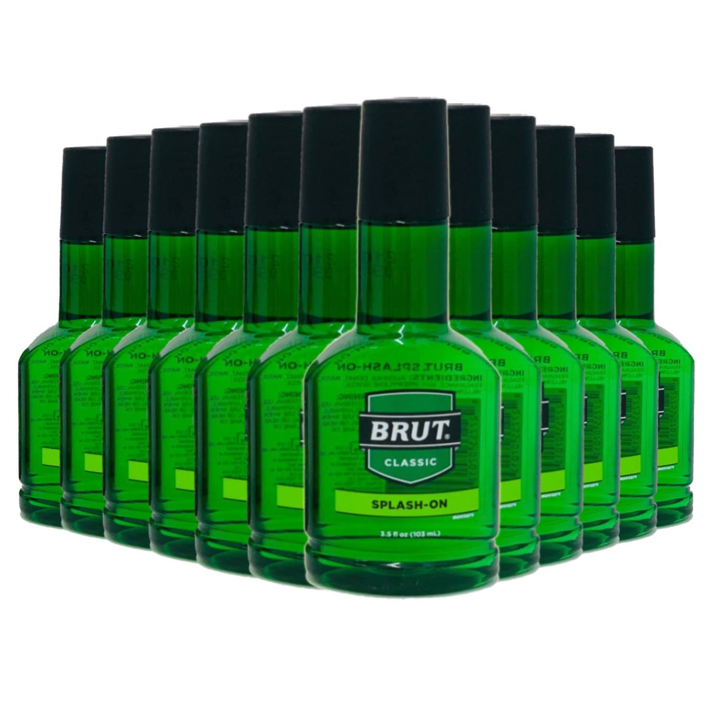 Brut Classic Scent Splash-On Men's Lotion, 3.5 Fl Oz ea - 12 Pack