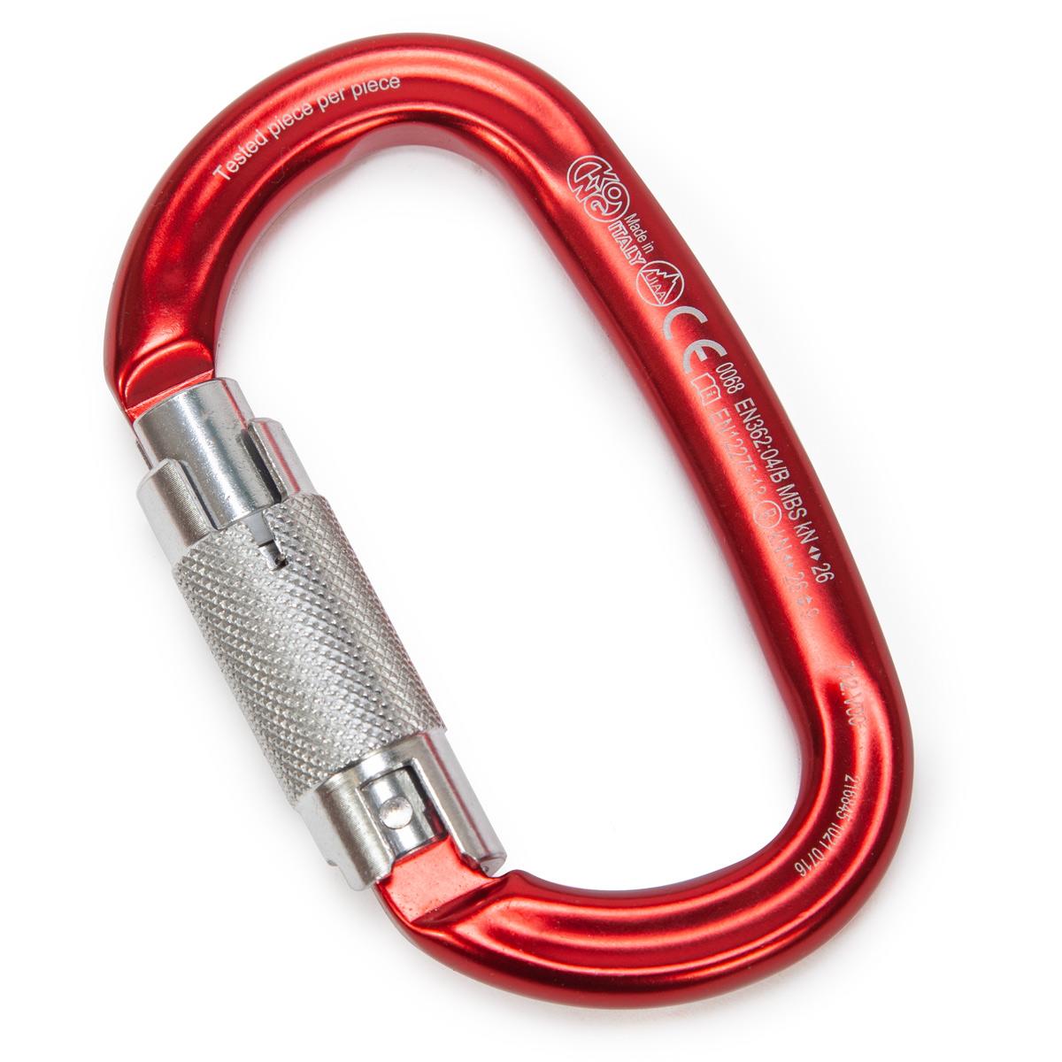 Kong Oval Carabiner - Red