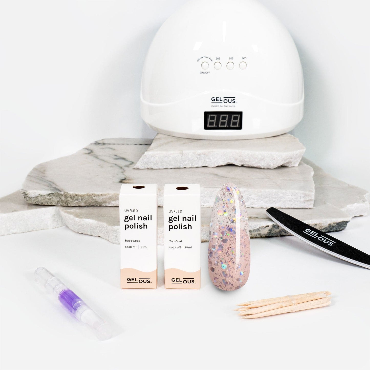 Gelous gel nail polish Ice Queen Essentials Pack - photographed in New Zealand