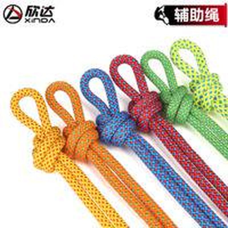 "Asuda Outdoor Climbing Rope Portable 6Mm Non- for Slip Downhill Rope Outdoor Activity Survival Accessory, 1M, Fluorescent Green"