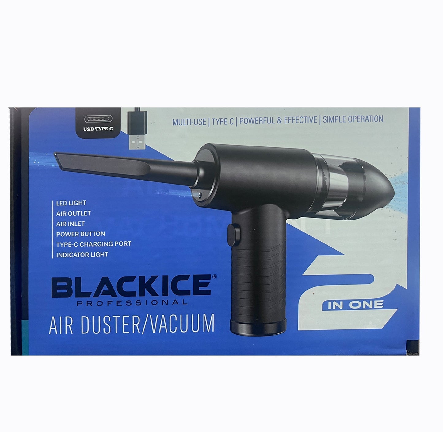 Black Ice 2 in 1 Air Duster/Vacuum