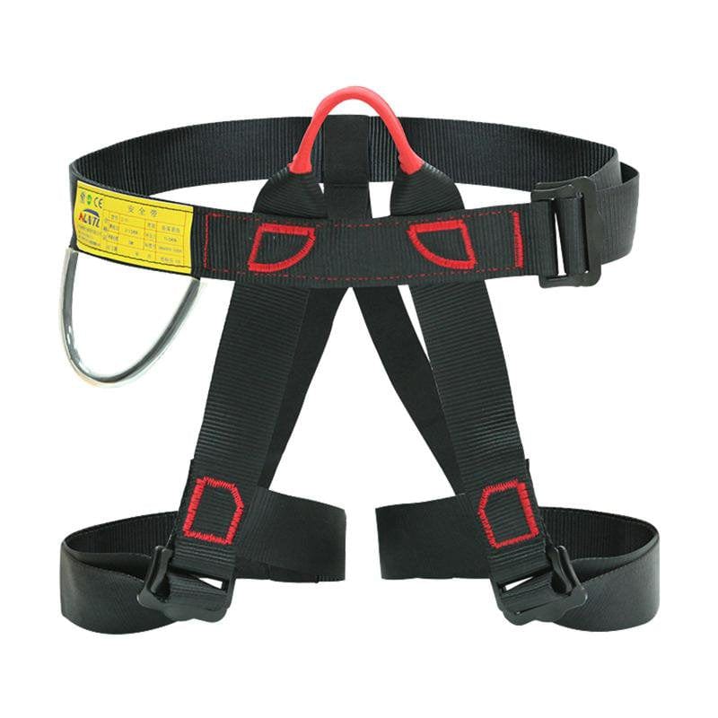 Climbing Harness Fall Protection Protect Waist Half Body Belt Black 1