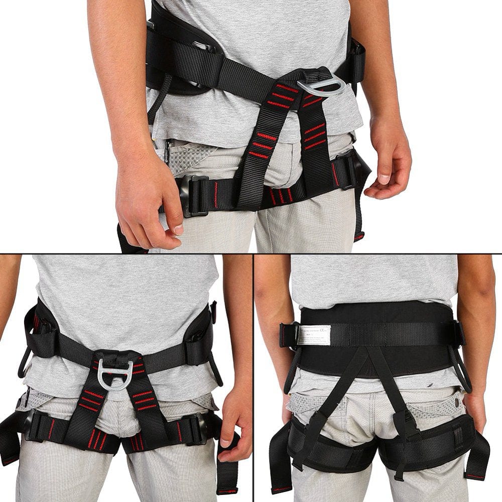 Dioche Climbing Harness,Adjustable Outdoor Heavy Duty Tree Climbing Rappelling Belt Safety Harness Protective Gear