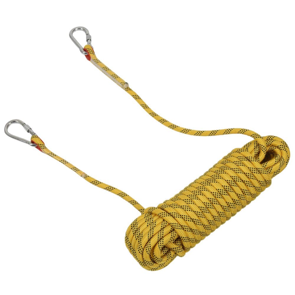 Flcivsh 20M Outdoor Climbing Rope Diameter 12Mm Outdoor Hiking Accessories High Strength Rope Safety Rope Lifeline Hiking Accessories Yellow
