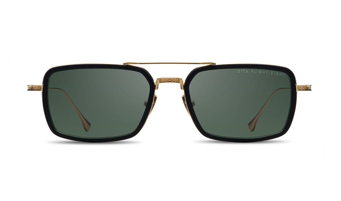 Sunglasses DITA Flight 008 Black, Dita, Grey, Medium, Mens, Non-Polarized, Non-Prescription, Rectangle, Sunglasses, Titanium