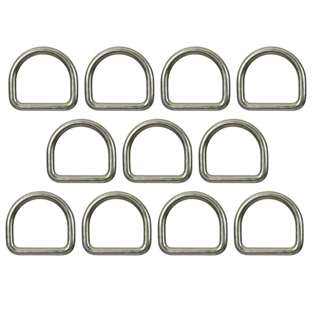 Fusion Climb Moc 2.5" Drop Forged Heavy Duty Carbon Steel D-Ring Gold for 2" Webbing 10-Pack