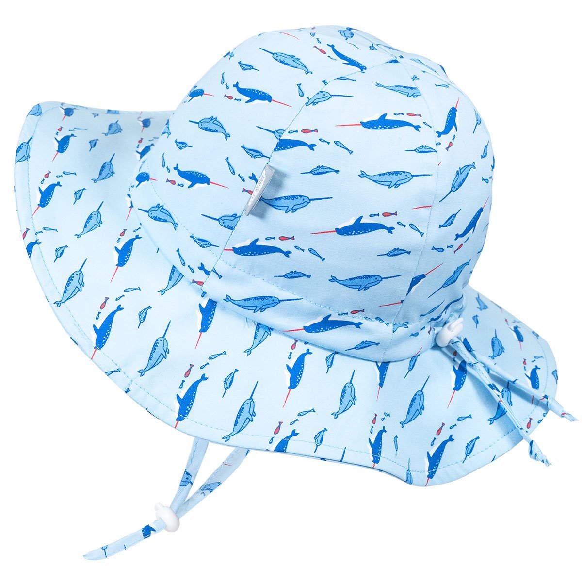 Jan & Jul Grow-With-Me Sun Hat Narwhal