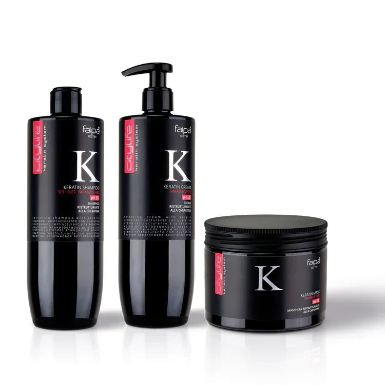 KERATIN SHAMPOO, CREAM & MASK