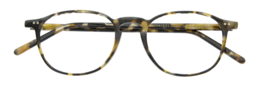 lafont socrate handmade in france vintage reedition round shape modern contemporary unisex men women plastic acetate basic classic casual 5080 brown yellow tortoise front