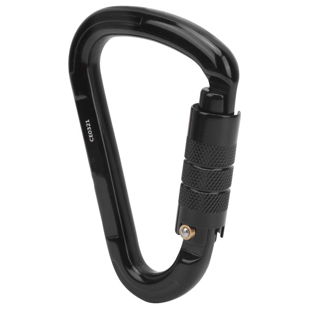 LHCER Buckle Carabiner Outdoor Rock Climbing Safety 28KN Connector Lock Accessory Black,Buckle Carabiner,28Kn Buckle Carabiner § 1 § Easy to Operate, Widely Application Smoothly , Reduce the Wear of A
