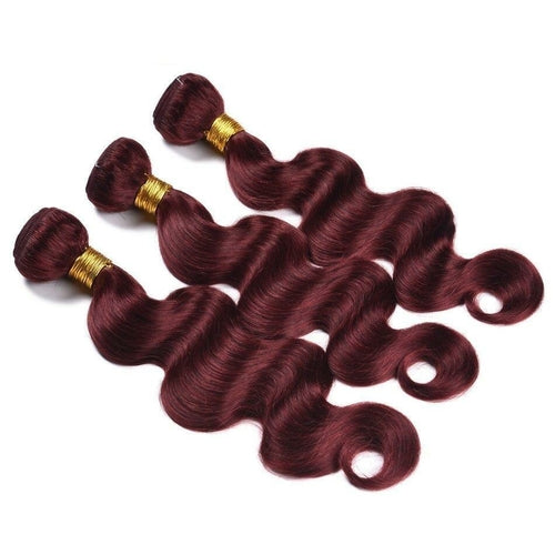 10A Grade #99J Body Wave #1B/99j BUNDLES with 4x4 CLOSURES & 13x4 FRO