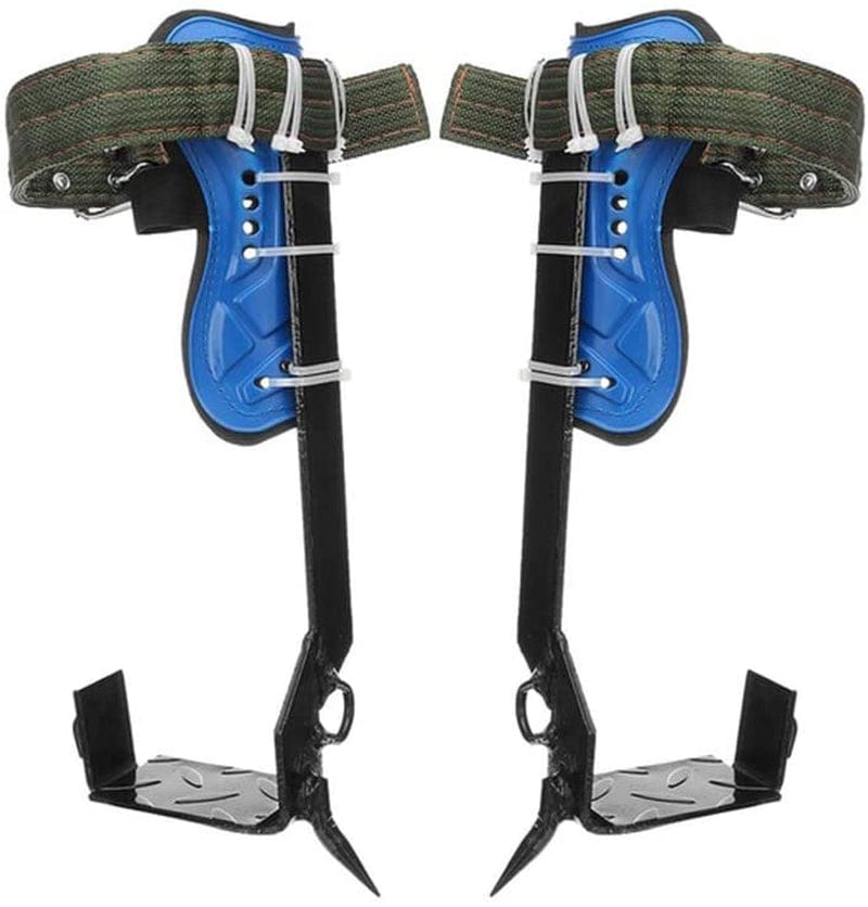 Onemayship 2Pcs Tree Climbing Spike Set 2 Gear with Harness Belt Pole Climbing Spikes Adjustable Climbing Tree Non-Slip Pedal for Picking Fruit,Climbing