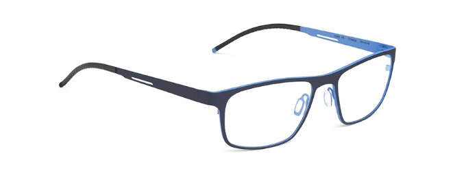 ogreen javier handmade in japan titanium lightweight danish design clean elegant men male metal rectangle 678matte navy blue sky