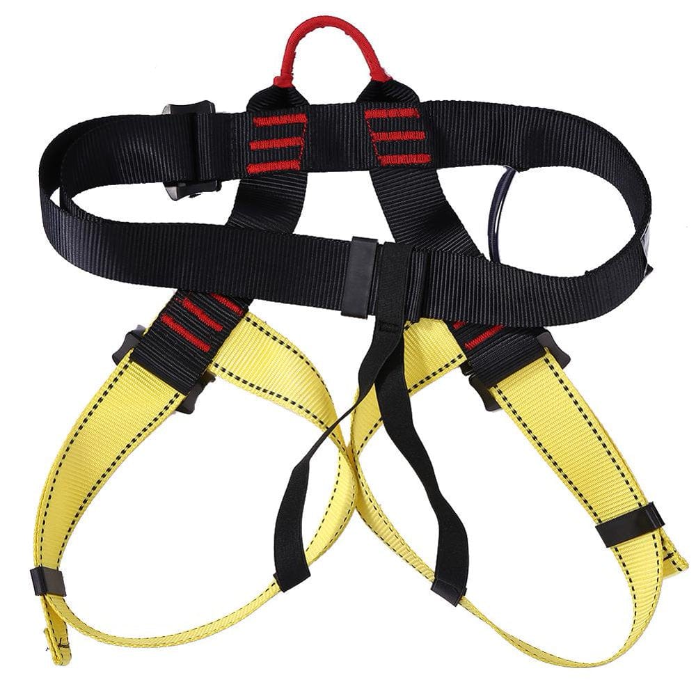 Outdoor Rock Climbing Harness Waist Support Half Body Safety Belt (Yellow)