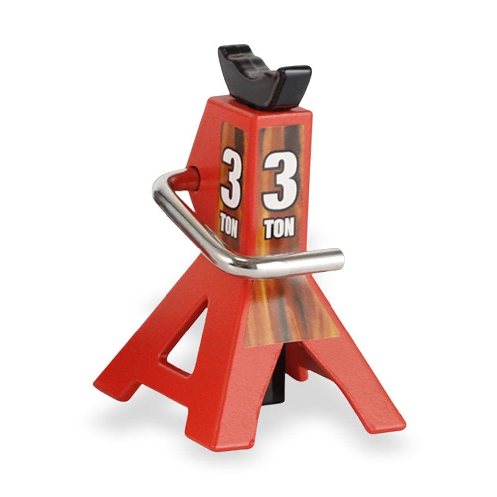 ROBOT-GXG Metal Simulation Jack Stand Remote Control 1:10 Crawler Truck Climbing Vehicle Adjustable Height Lift Support Repair Accessories Red
