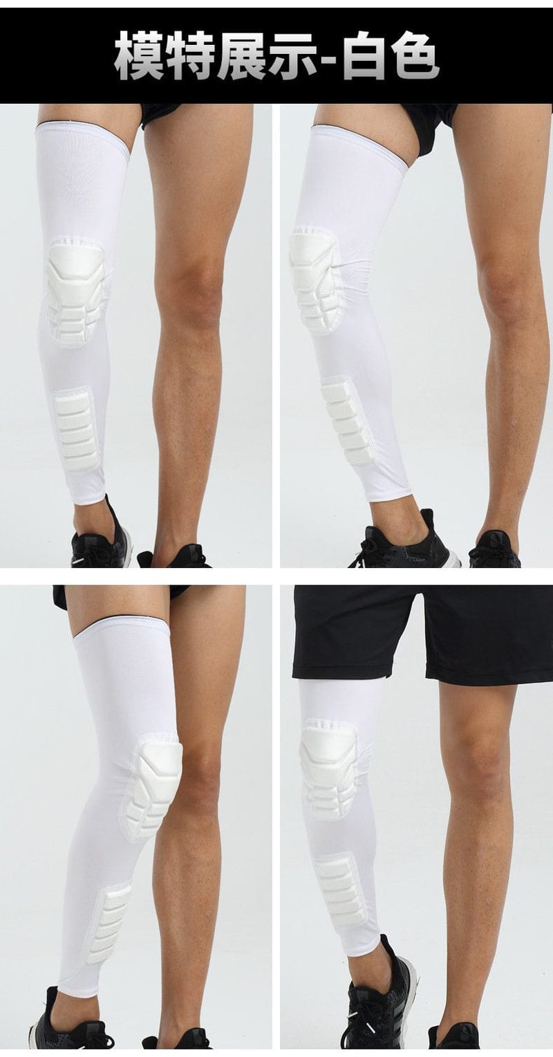 Shock Absorption Basketball Knee Sleeve Adult Football Knee Brace Support Leg Sleeve Knee Protector for Basketball Foodball Skating Cycling