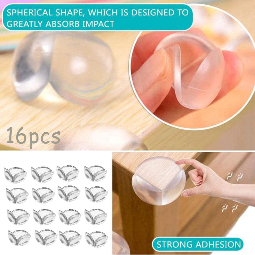 Toyfunny Baby Caring Corner Guards Premium Clear Corner Protectors Safety Crash Pad 16PC