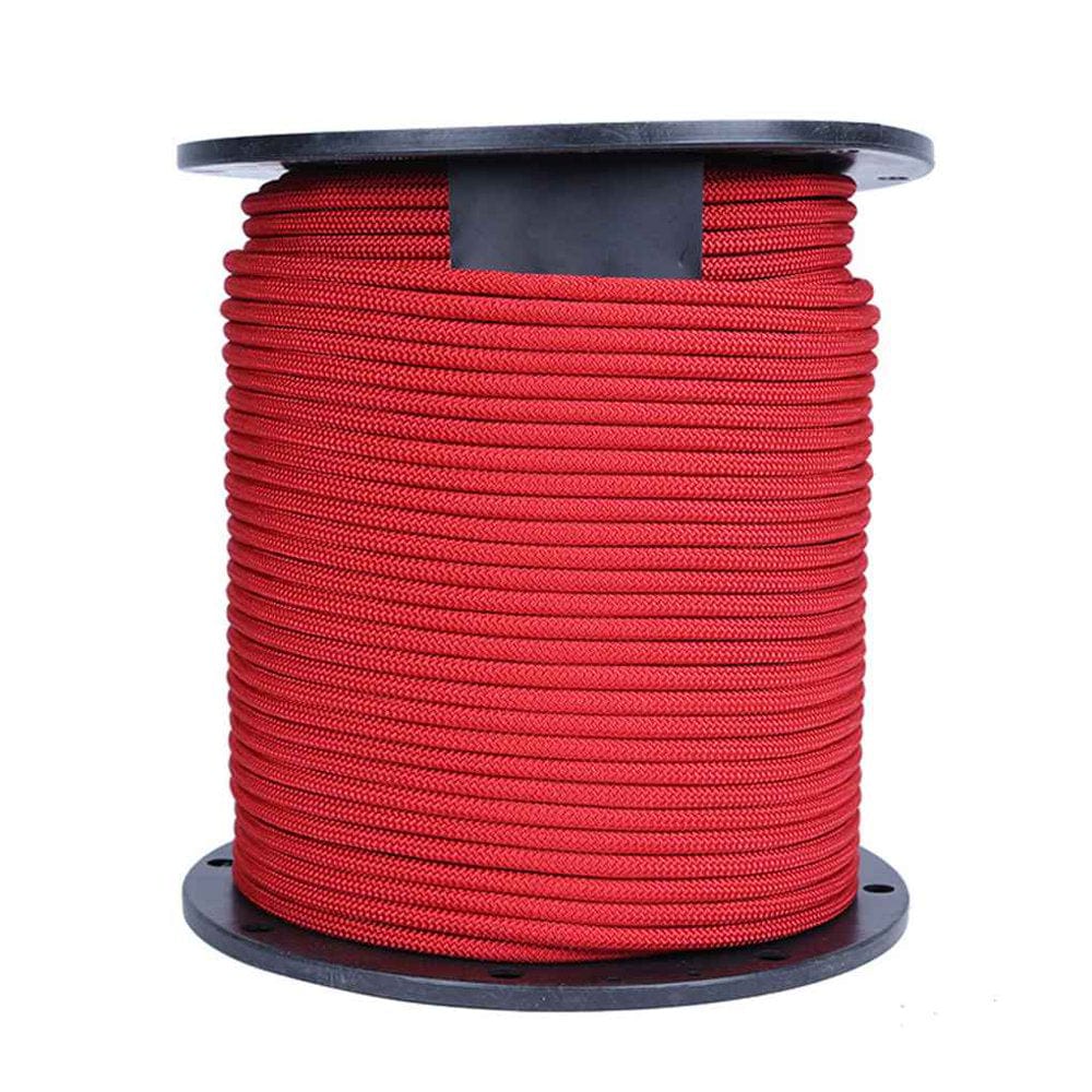 Unbranded 8Mm 10KN Outdoor Hiking Rappelling Fire for Rescue Survival Rock Climbing Caving Safety Rope Knots High Strength Cord Red
