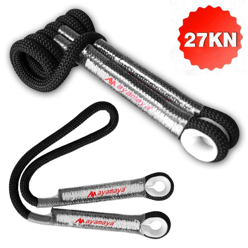 10.5Mm Prusik Cord Pre-Sewn, 27Kn(6172Lbs) Nylon Prusik Loop Rock Tree Climbing Safety Rope Rescue Hitch Eye-To-Eye for Climbing Arborist Rescue Mountaineering General Outdoor Use 45 Inches