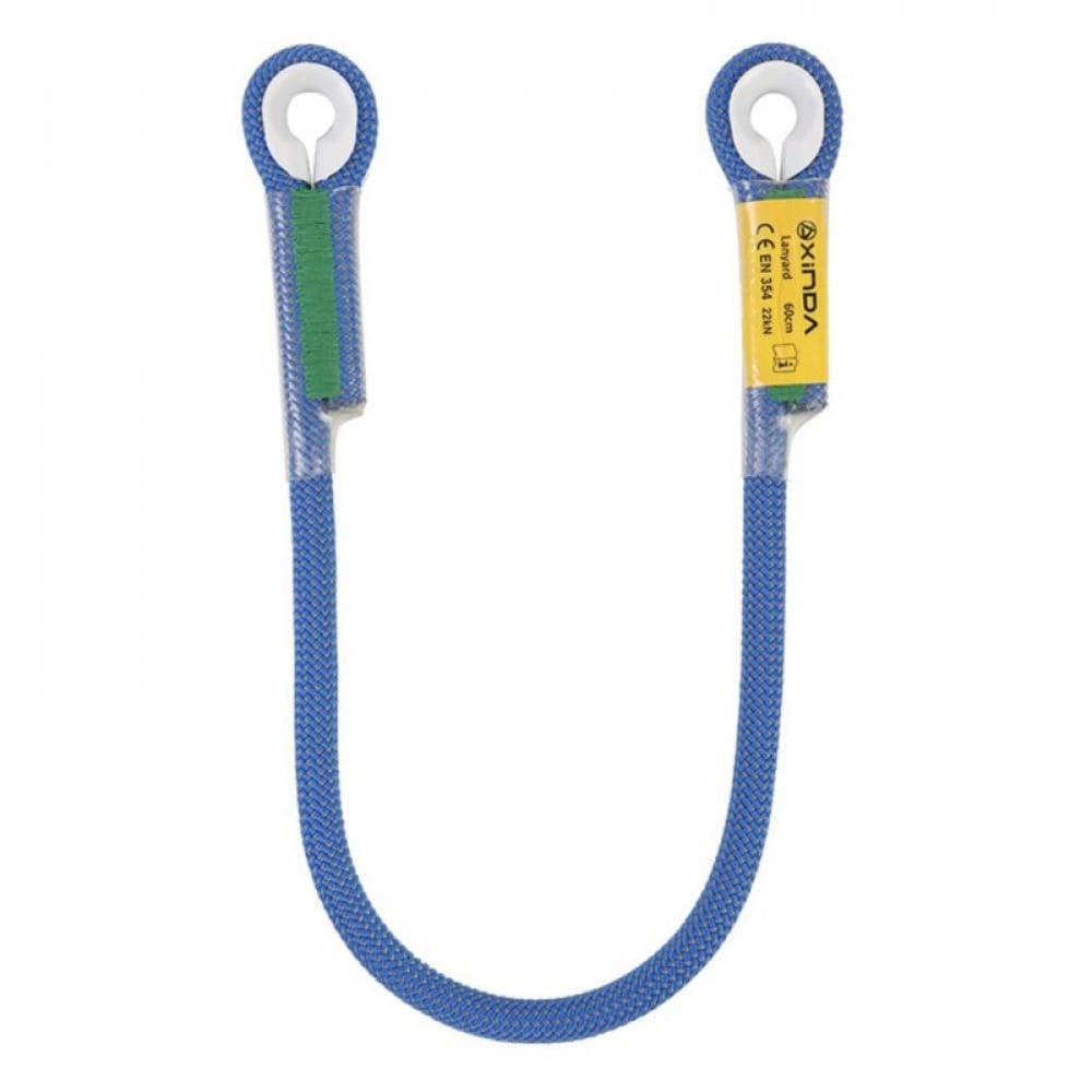 1Pc Professional Rock Climbing Rescue Lanyard Protective Eye-To-Eye Loop Rappelling Rope Mountaineering Accessories Orange 200Cm/78.7"