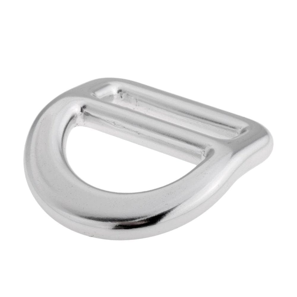 23KN Aluminum Alloy Lightweight Bent Slotted Hardware for Rock Climbing Caving Mountaineering Webbing Belt Harness Small/Big