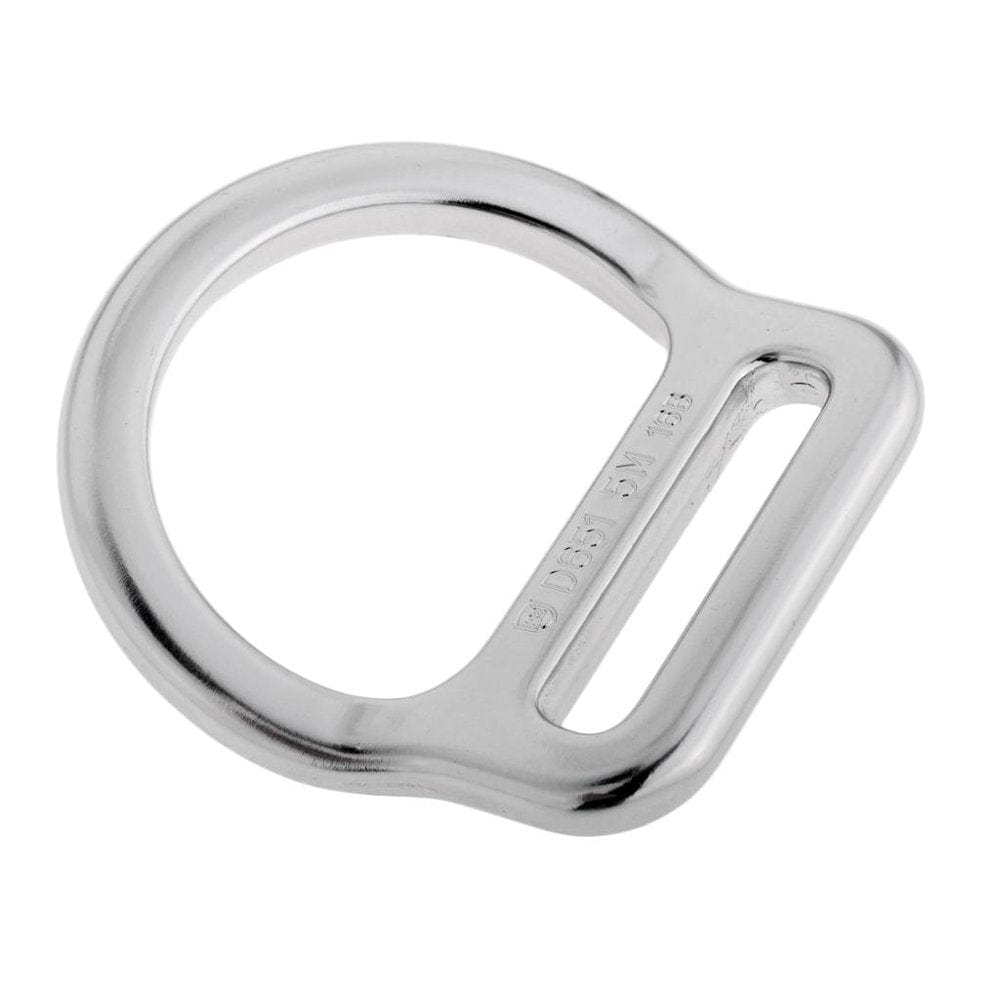 23KN Aluminum Alloy Lightweight Bent Slotted Hardware for Rock Climbing Caving Mountaineering Webbing Belt Harness Small/Big