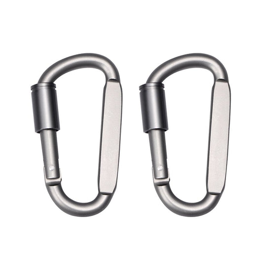 2Pcs D Shaped Carabiner Buckle Safety Hook Climbing Accessories for Climbing
