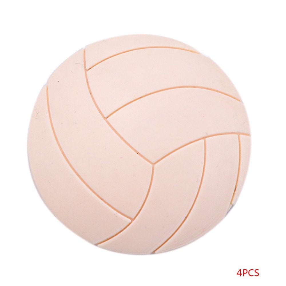 4Pcs Wall Crash Proof Anti-Collision Pad Eliminate Noise Cushion Door Handle Bumper Guard Volleyball Shape