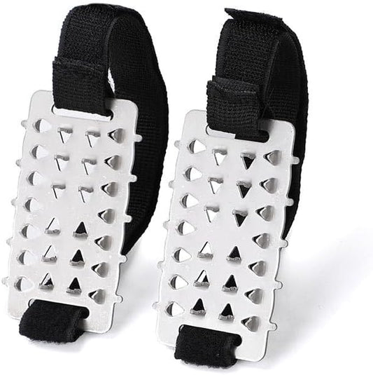 Crampons Chain Spikes Shoes, Climbing, Snow, Mountain Climbing, Fishing, Rocks, Anti-Slip, Anti-Fall, Anti-Frozen, Lightweight, Easy to Put On and Take Off, Unisex