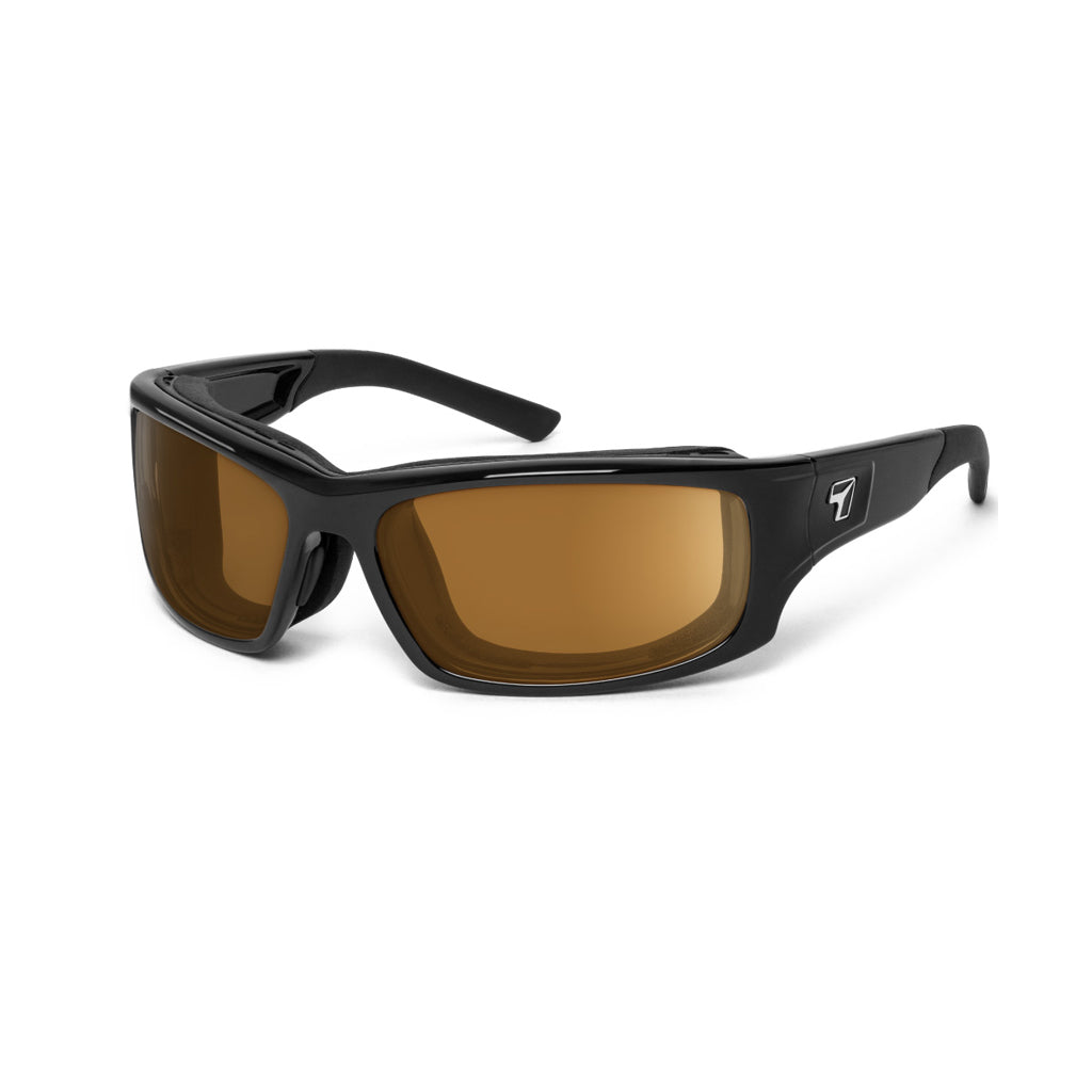 7eye Panhead in Glossy Black Frame and Copper Lens profile view