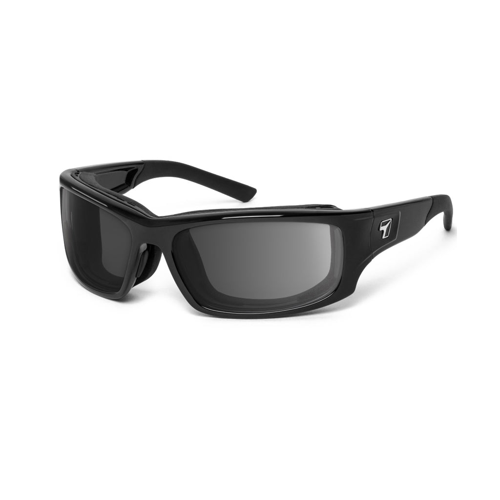 7eye Panhead in Glossy Black Frame and Grey Lens profile view