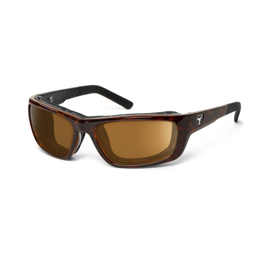 7eye Ventus in Tortoise Frame and Copper Lens profile view