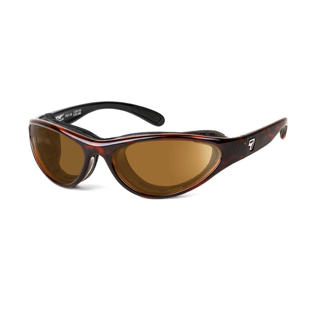 7eye Viento in Dark Tortoise Frame and Copper Lens profile view