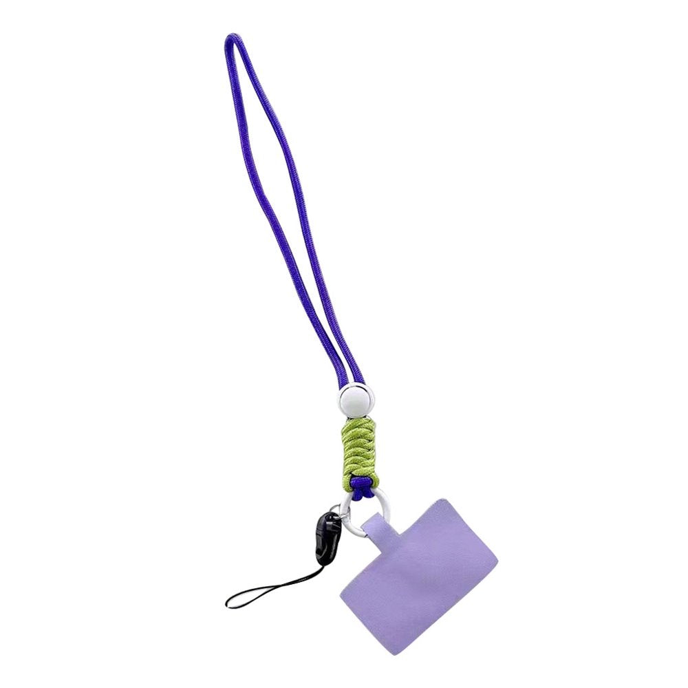 Thinsont Universal Mobile Phone Lanyard Adjustable Detachable Neck Hanging Rope Anti-Lost Straps Accessory Outdoor Climbing Purple Yellow Long