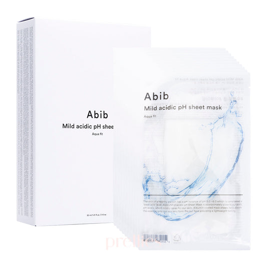 Abib Mild Acidic PH Sheet Mask - Aqua Fit (10 Sheet/Box)