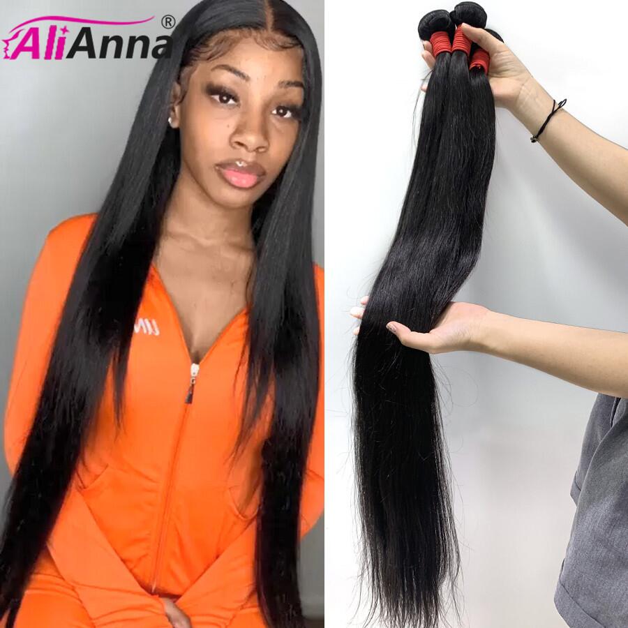 Straight Remy Human Hair  Bundles