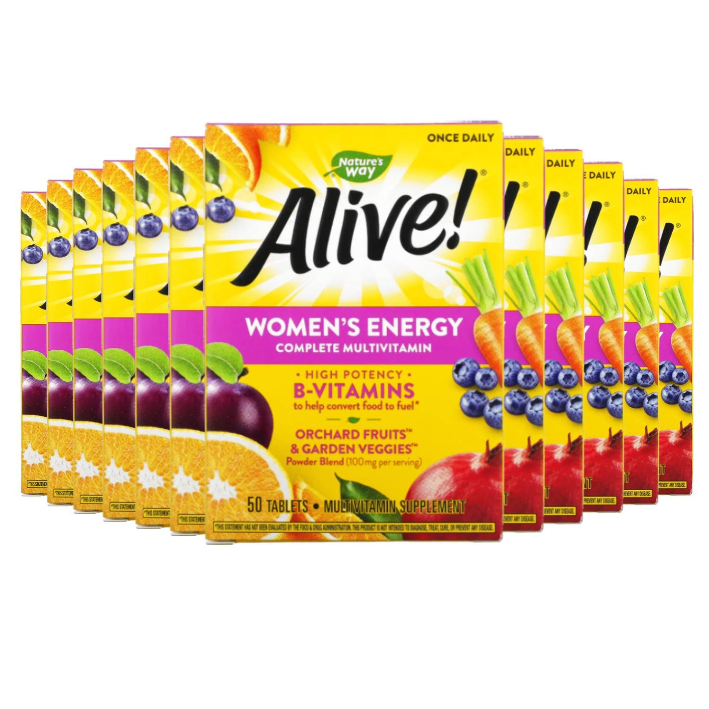 Nature's Way Alive! Women's Energy Multivitamin Tablets - 50 ct ea- 12 Pack