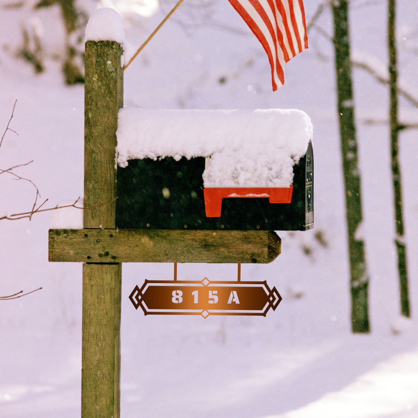 Luxury Address Mailbox Sign