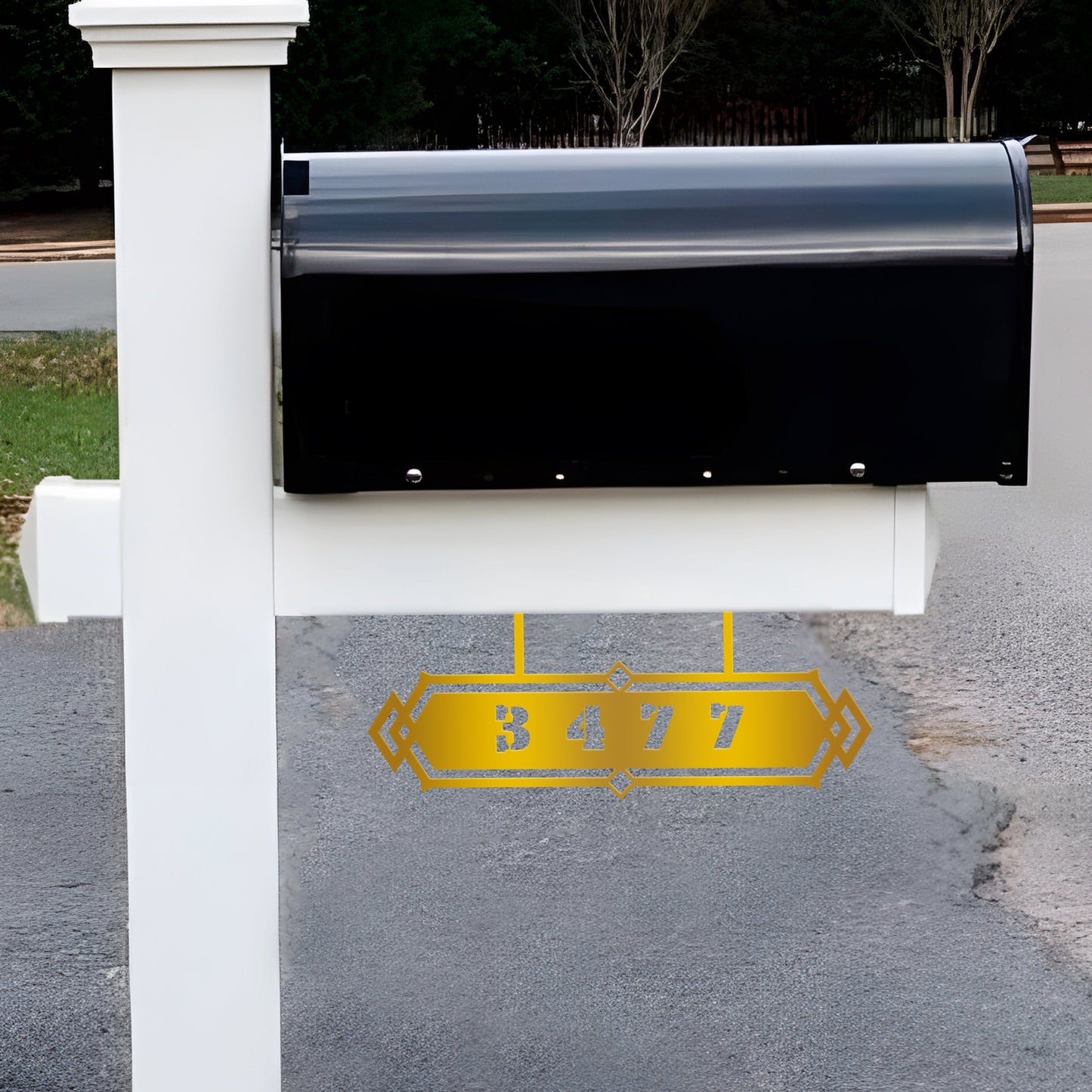 Luxury Address Mailbox Sign