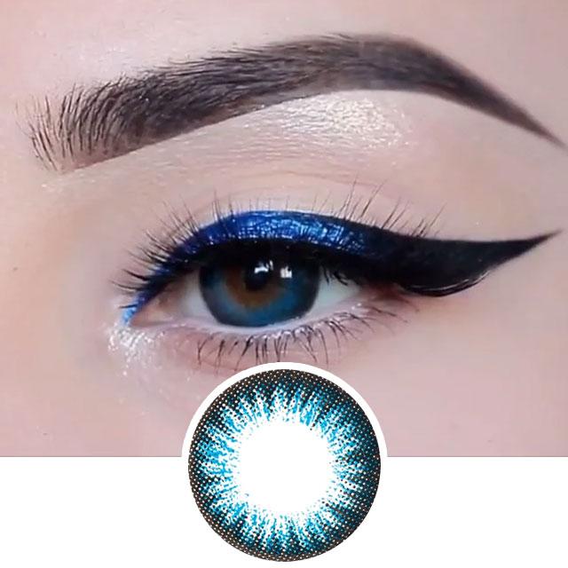 Blue Color Contact Lenses 2 Tone