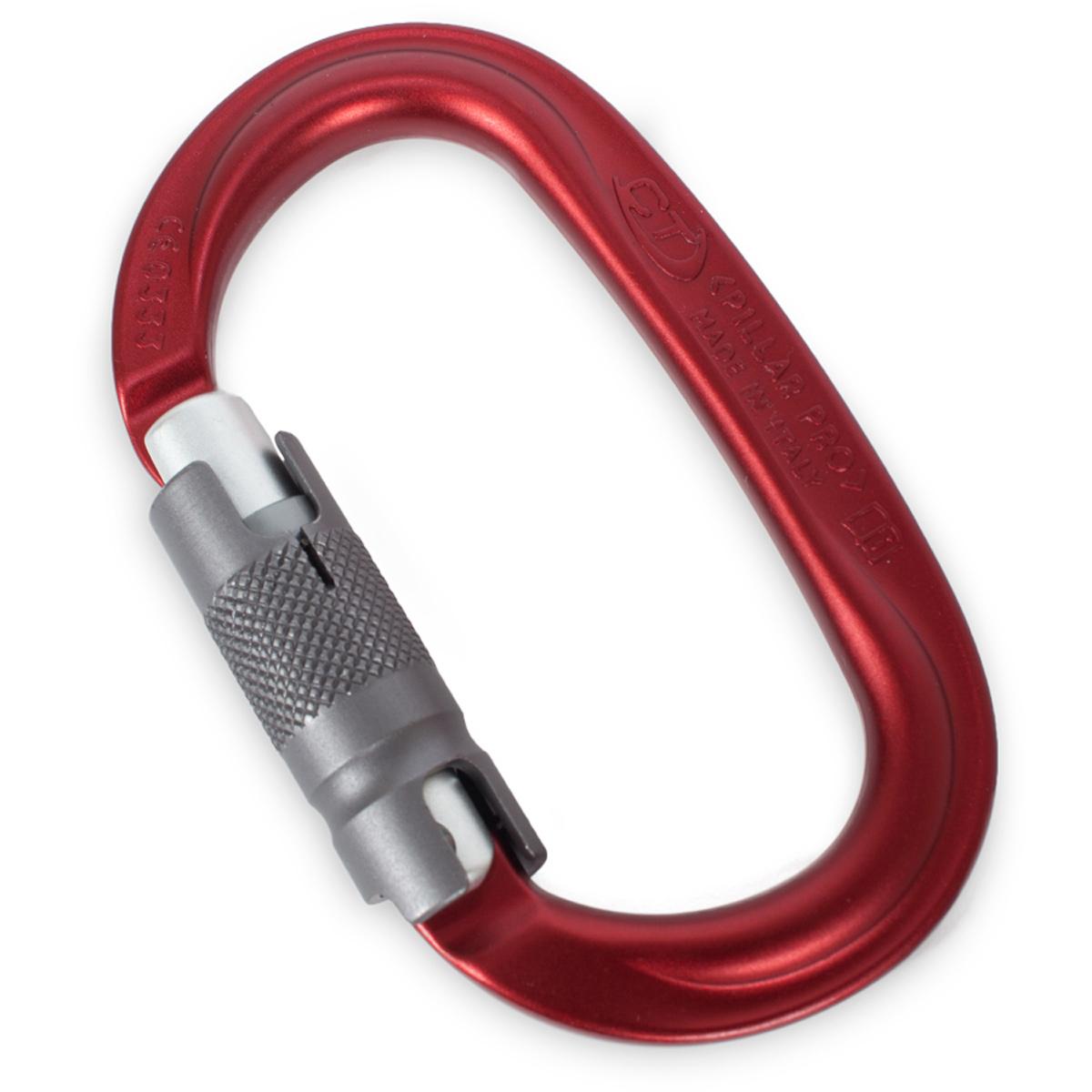 CT Oval Carabiner | Red with Gray Gate