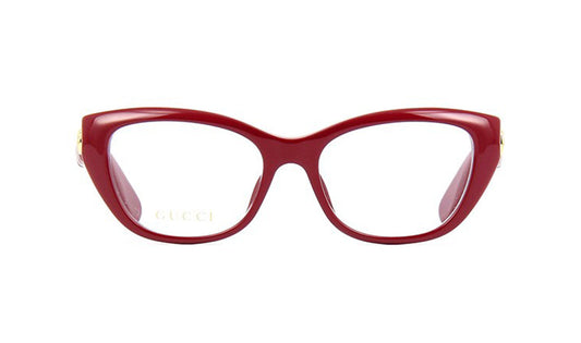Frames Gucci GG0813O Cat Eye, Frames, Gucci, Medium, Plastic, Prescription, Red, Womens