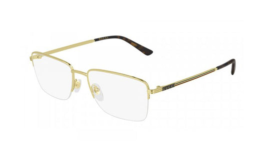 Frames Gucci GG0834O Frames, Gold, Gucci, Large, Mens, Metal, Prescription, Rectangle