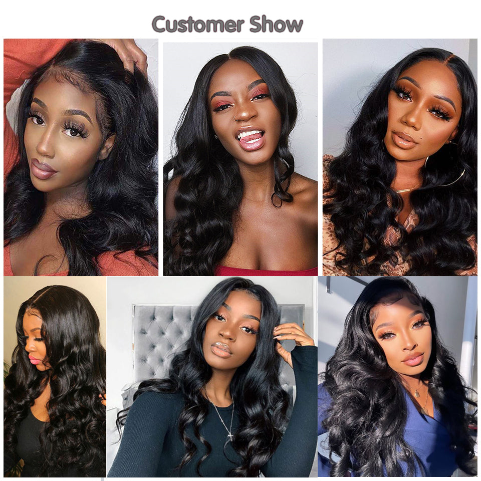 Luduna Hair Body Wave Bundles Brazilian Hair Weave Bundles 150% Human