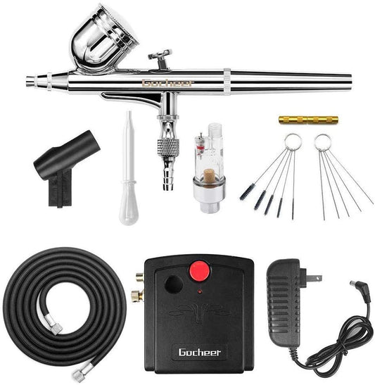 Mini Airbrush Kit & Cleaning Set