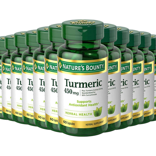 Nature's Bounty Turmeric 450 Mg - 60 Capsules - 12 Pack